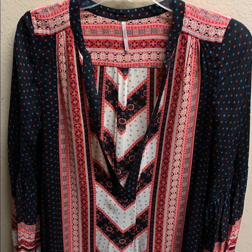 Free People Peacemaker Print Dress